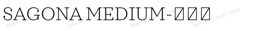 SAGONA MEDIUM字体转换